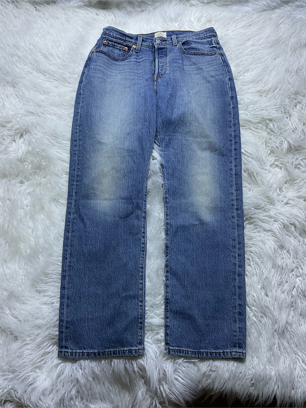 Levi's 501 High Rise Curvy Fit Jeans in Weather Now